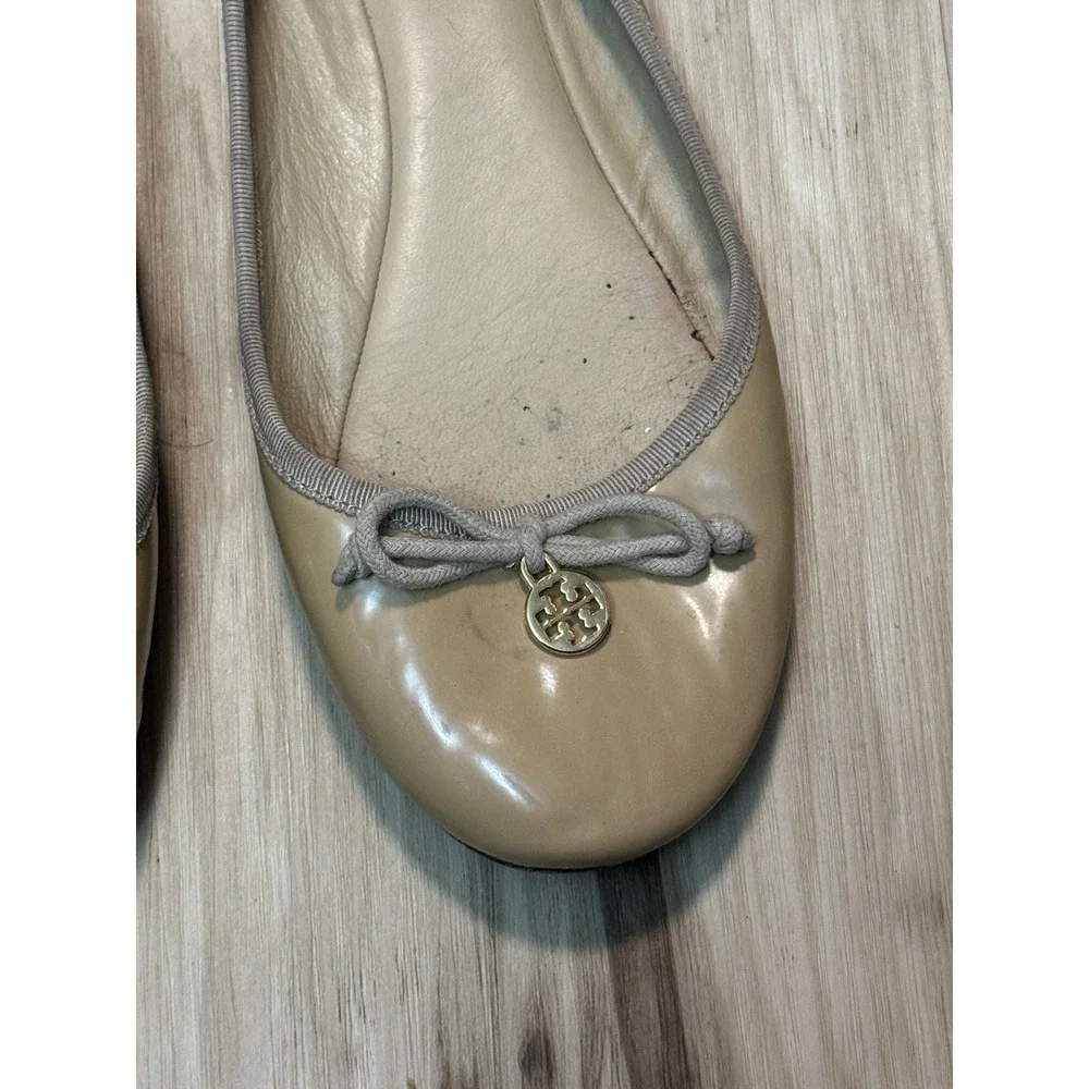 Tory Burch Chelsea Ballet Flats Brown Nude Women's 10.5